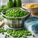 how to freeze peas