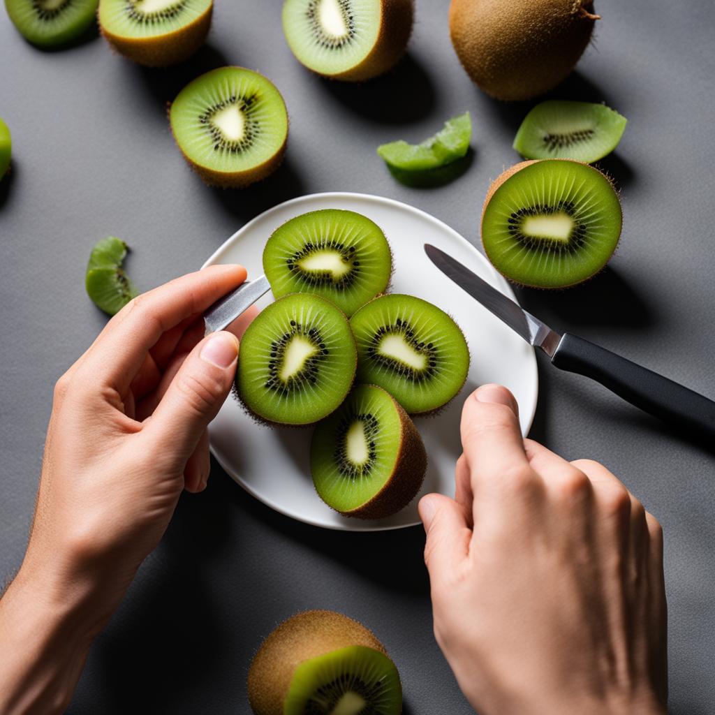 kiwi fruit peeling demonstration kiwi fruit peeling demonstration