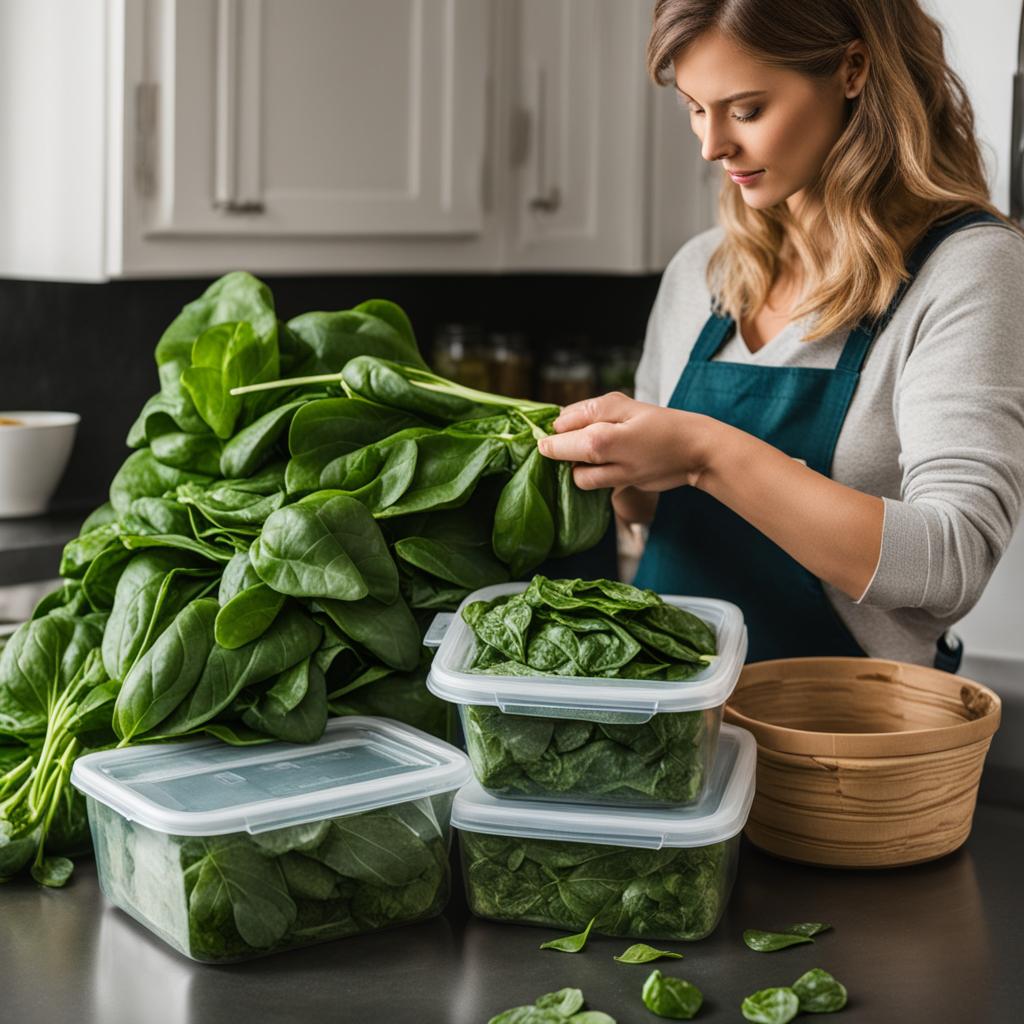 preventing spinach spoilage