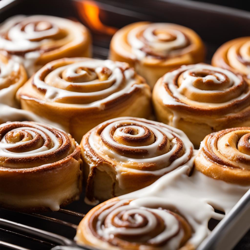 reheating cinnamon roll with frosting