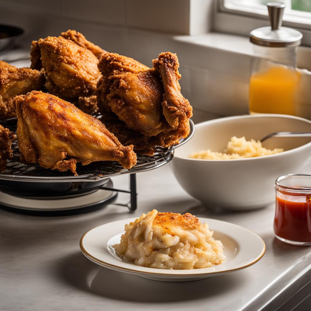 reheating fried chicken