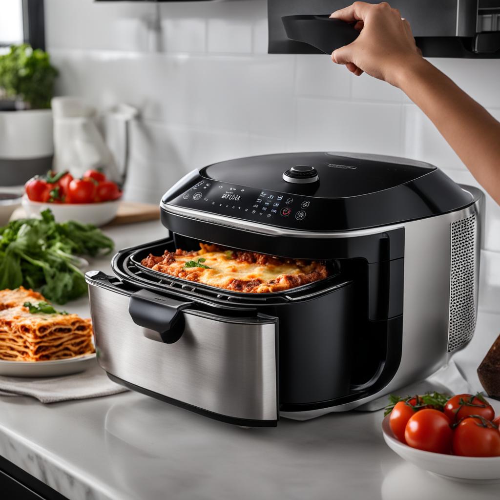 reheating lasagna in an air fryer reheating lasagna in an air fryer