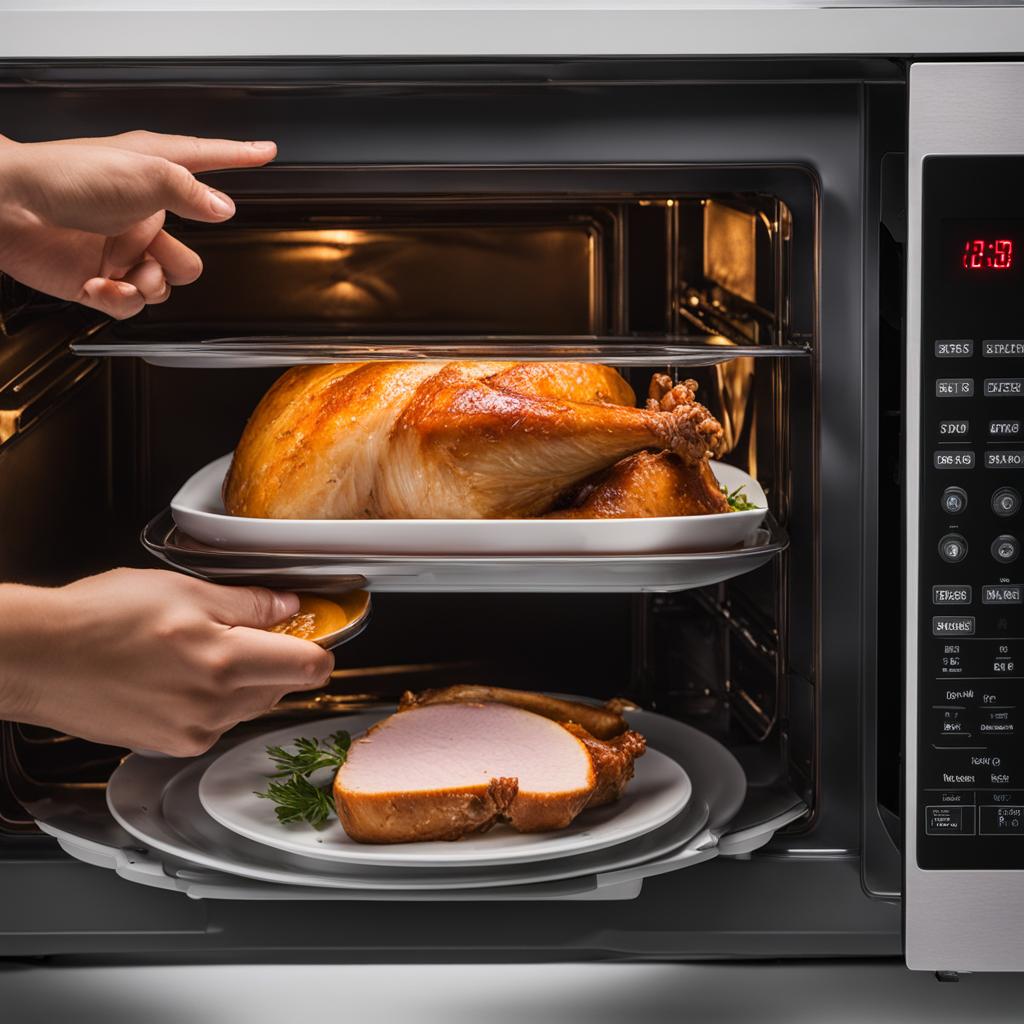 reheating turkey in the microwave