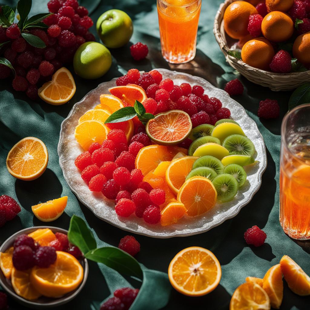 serving and enjoying candied fruit