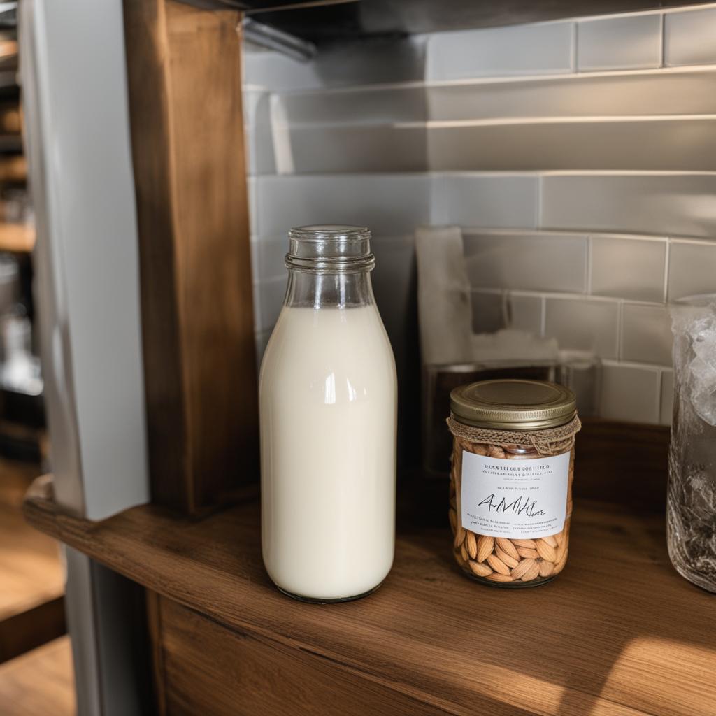 storing homemade almond milk