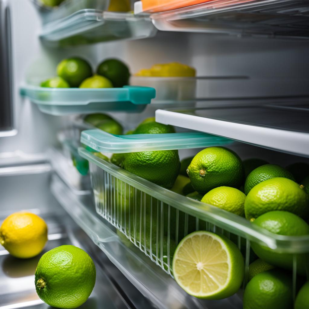 storing limes in the fridge