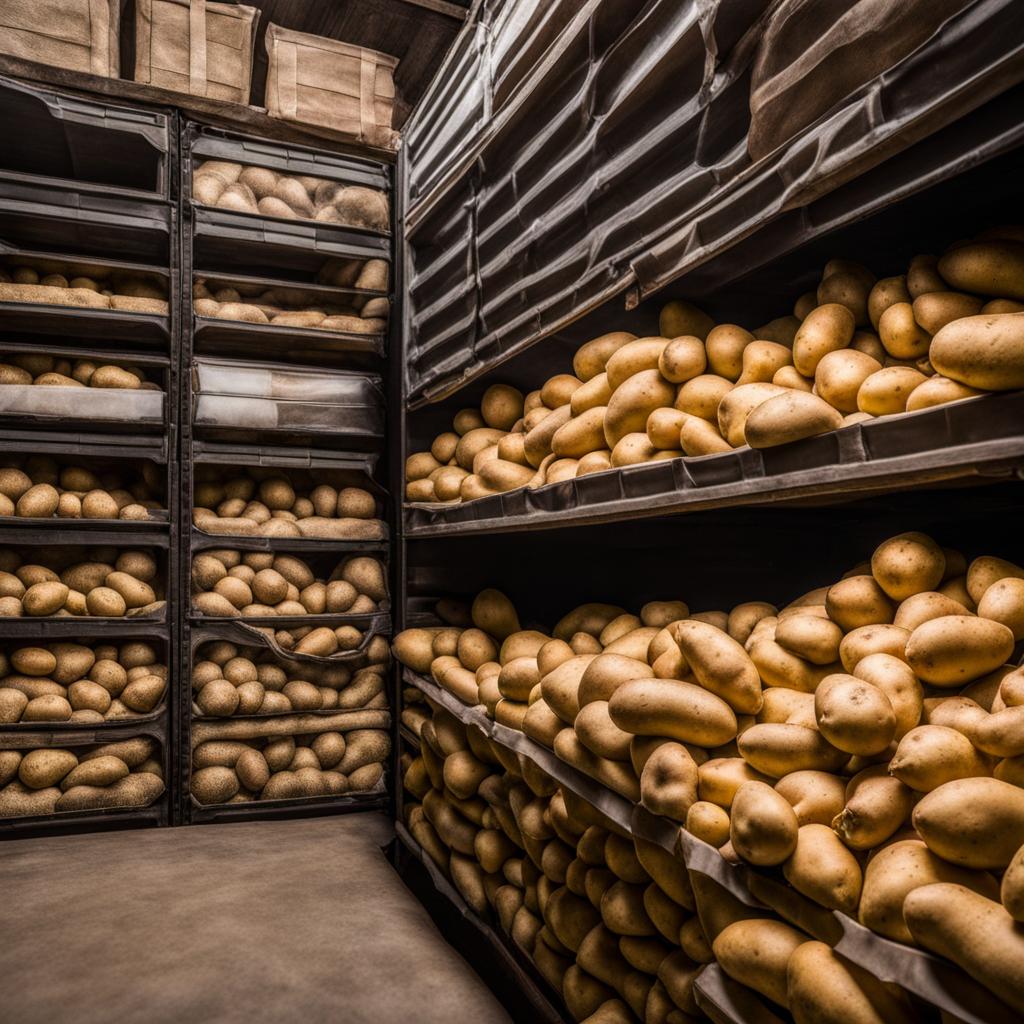 storing potatoes in batches storing potatoes in batches
