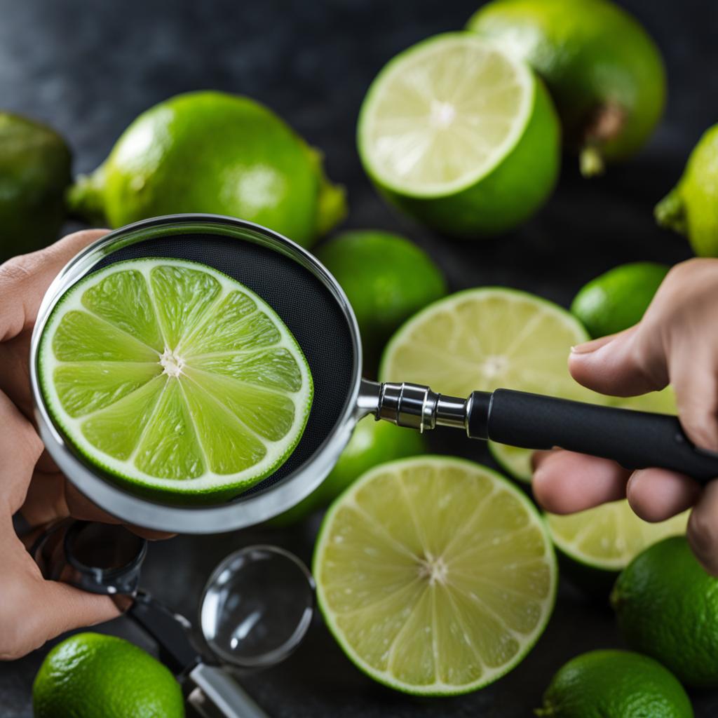 testing a lime