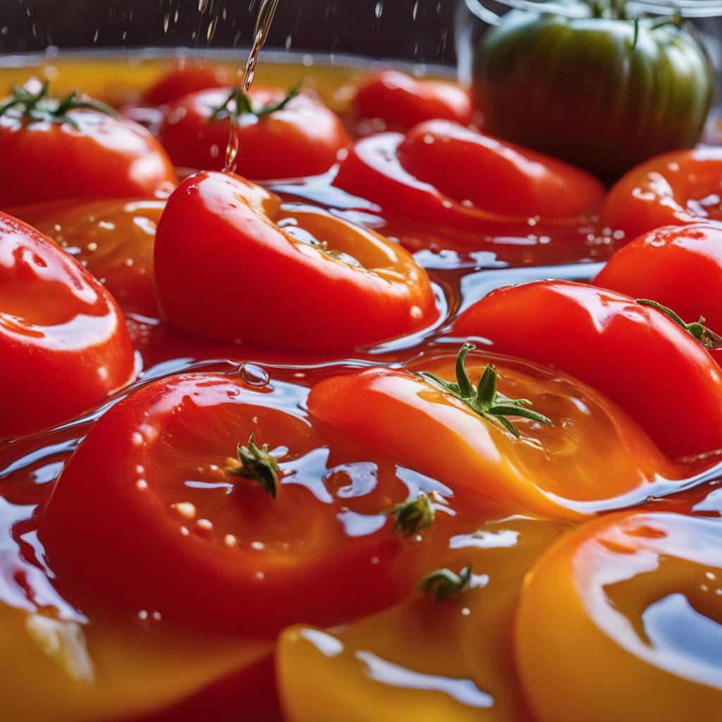 tomatoes soaked in vinegar tomatoes soaked in vinegar