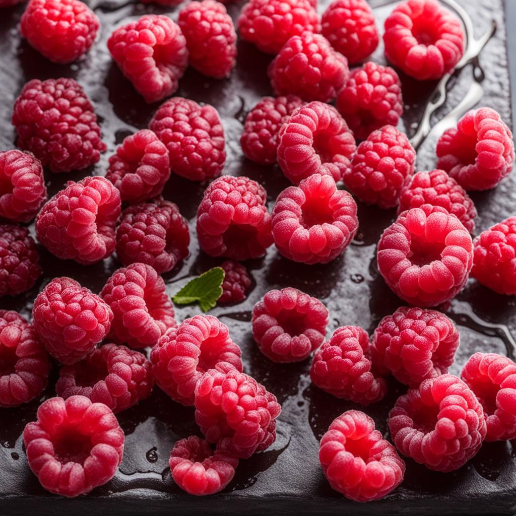 using thawed and frozen raspberries using thawed and frozen raspberries