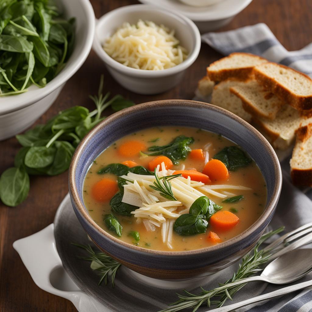 Italian-inspired soup with rotisserie chicken
