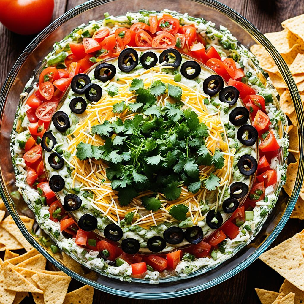 Mexican-inspired Hot 7 Layer Dip