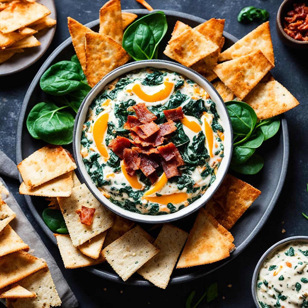 cheesy bacon spinach dip cheesy bacon spinach dip