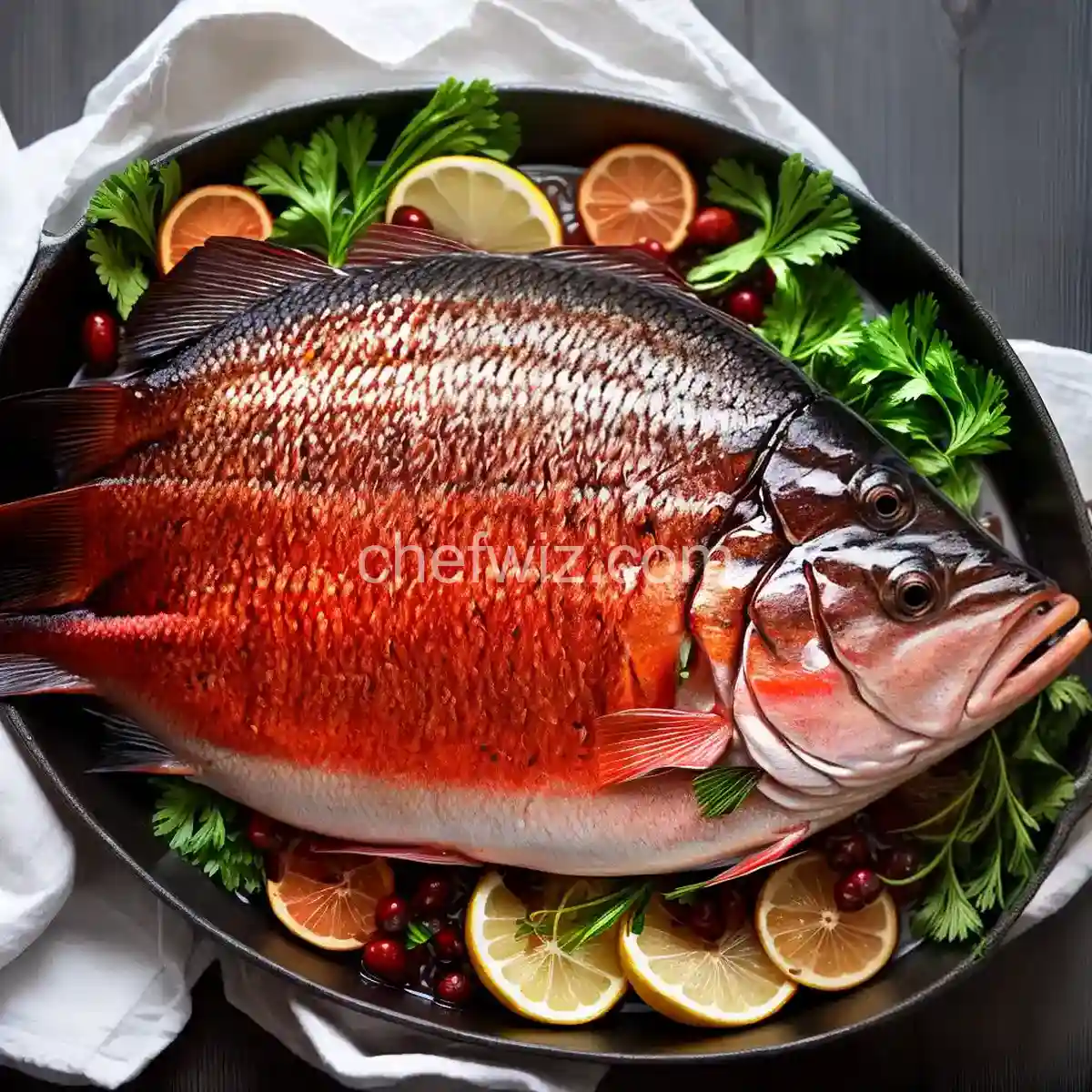 Baked Whole Red Snapper